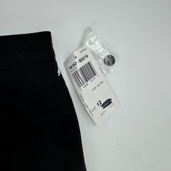 NWT Pendleton Womens Wrinkle-Free Black Chino Pants Size 12 Cotton - Picture 8 of 10